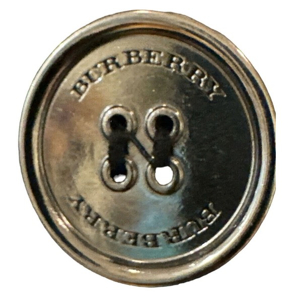 Burberry Women’s Button Up Jacket Made In Italy Black Sz 14 - Picture 5 of 11